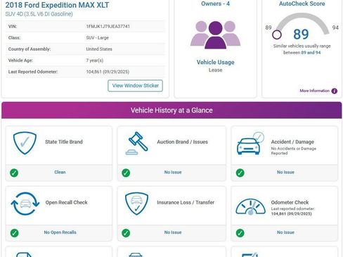 Used 2018 Ford Expedition Max XLT w/ Equipment Group 201A image 3