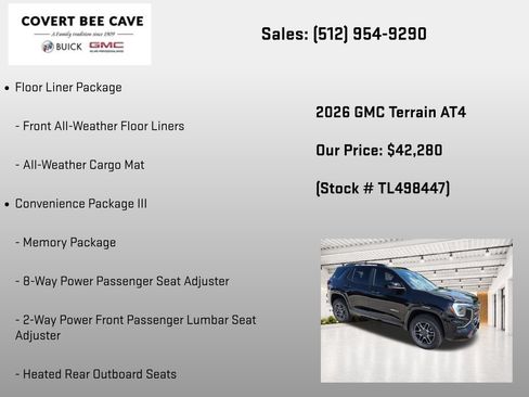 New 2026 GMC Terrain AT4 w/ Convenience Package III AWD/4WD image 13