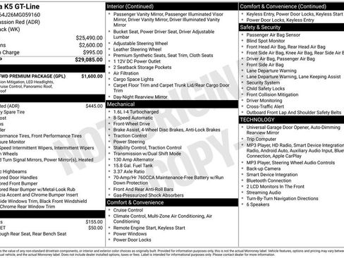 Used 2021 Kia K5 GT-Line w/ GT-Line FWD Premium Package image 2