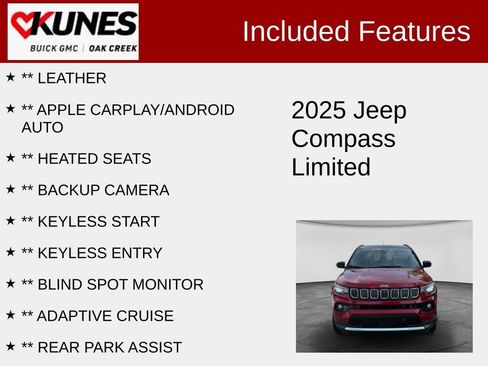 Used 2025 Jeep Compass Limited AWD/4WD image 2