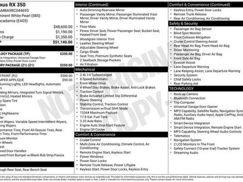 Used 2024 Lexus RX 350 FWD w/ Technology Package image 27