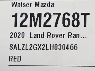 Used 2020 Land Rover Range Rover Evoque R-Dynamic SE AWD/4WD image 32