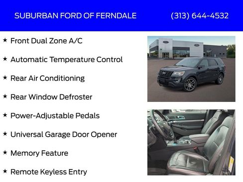 Used 2017 Ford Explorer Sport w/ Equipment Group 401A image 17