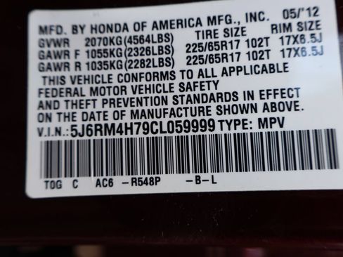 Used 2012 Honda CR-V EX-L image 31