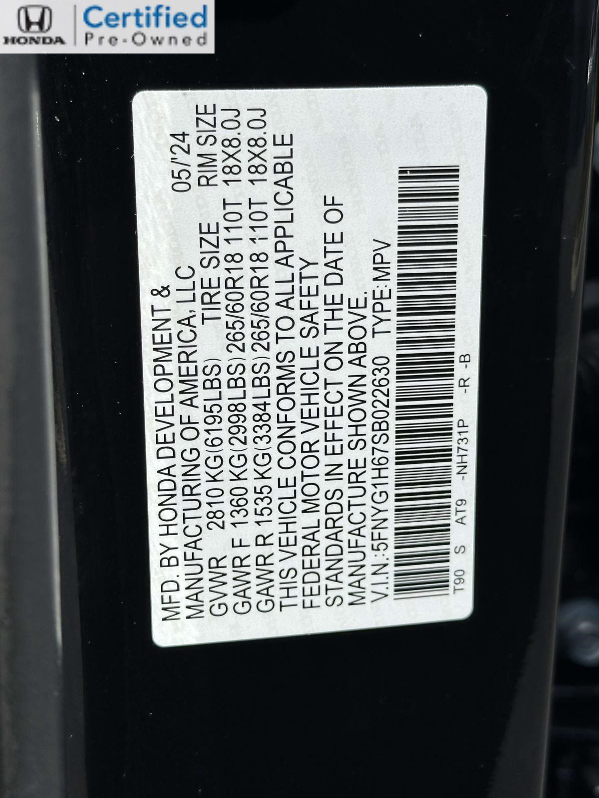 Certified 2025 Honda Pilot TrailSport image 30