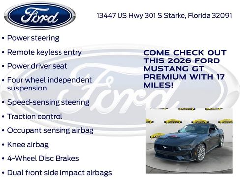 New 2026 Ford Mustang GT Premium RWD image 30