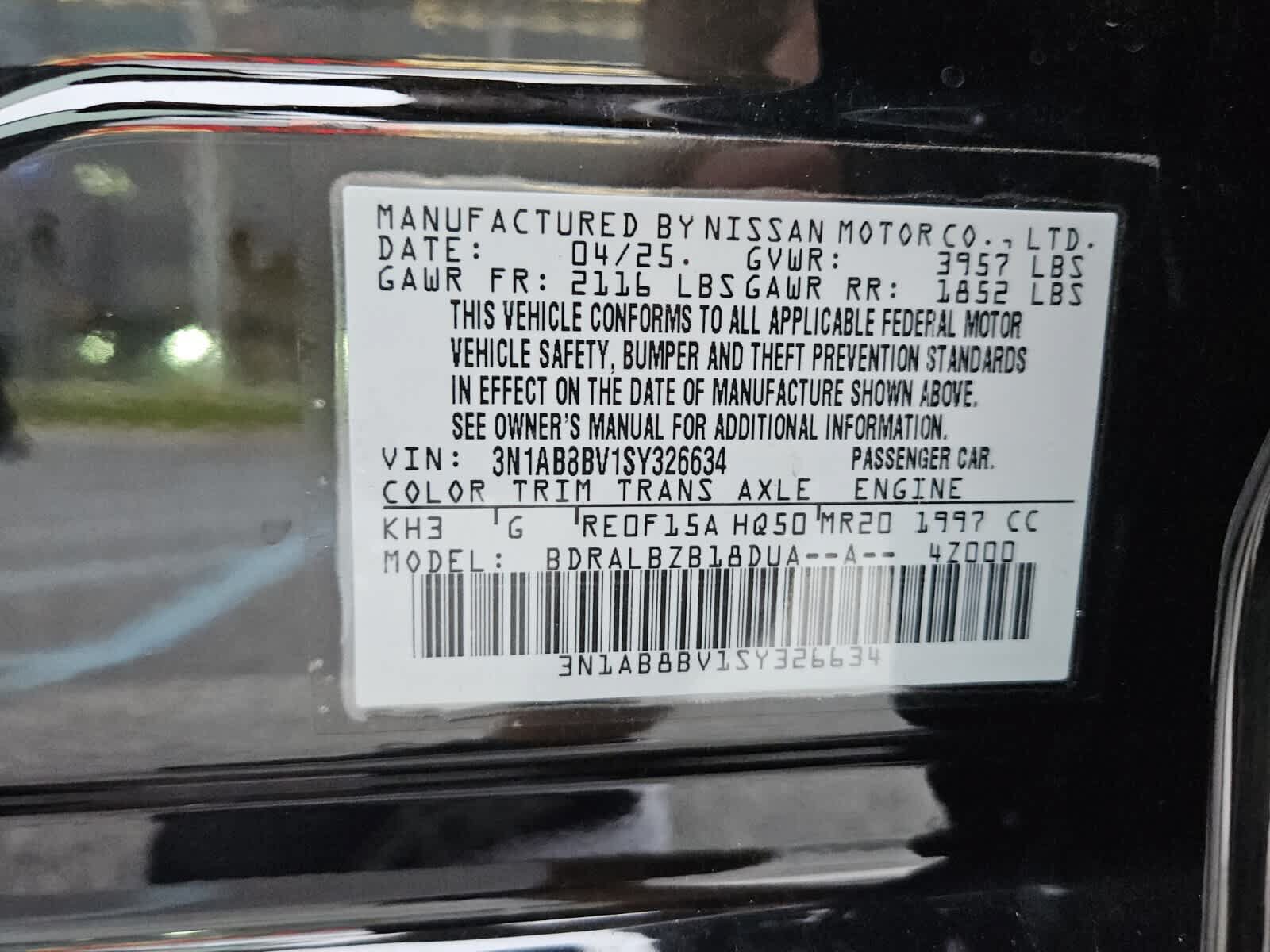 Used 2025 Nissan Sentra S FWD image 7