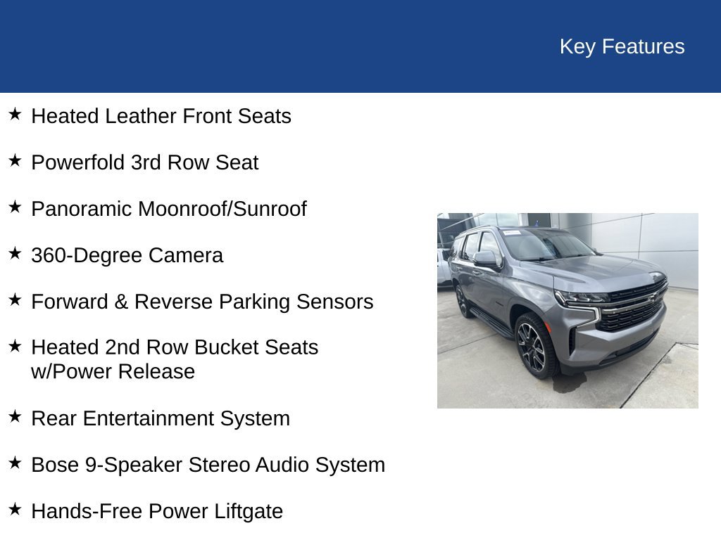 Used 2022 Chevrolet Tahoe RST w/ Luxury Package RWD image 40