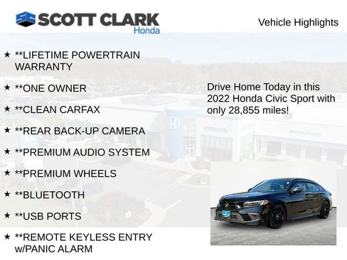 Used 2022 Honda Civic Sport image 11