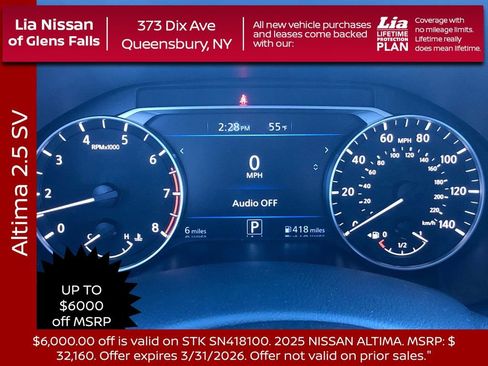 New 2025 Nissan Altima 2.5 SV w/ SV Special Edition Package image 16