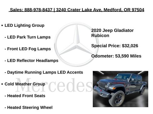 Used 2020 Jeep Gladiator Rubicon w/ LED Lighting Group image 10