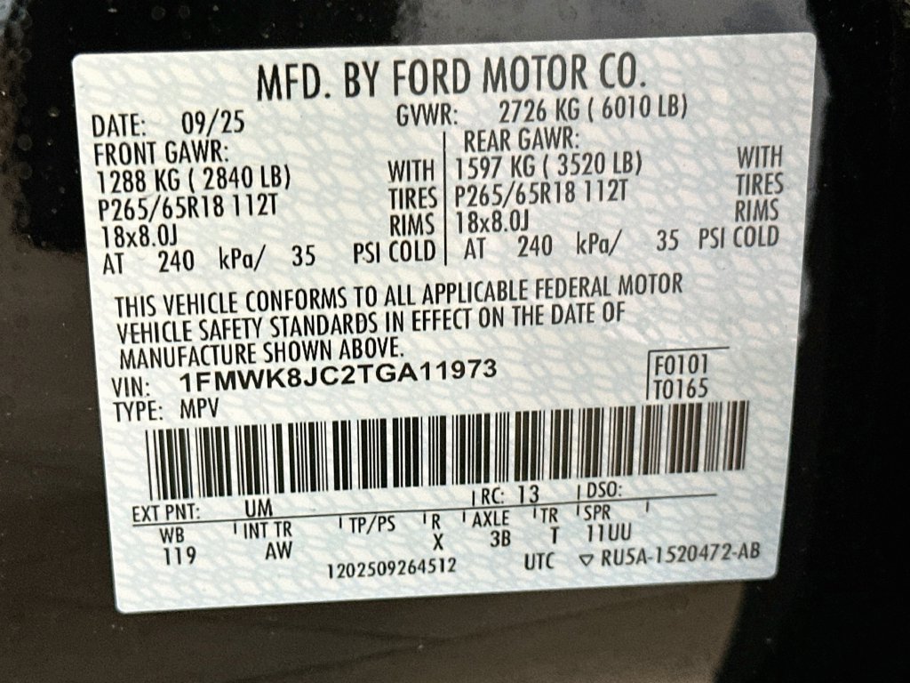 New 2026 Ford Explorer Tremor w/ Tremor Ultimate Package AWD/4WD image 20