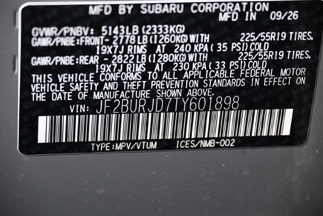New 2026 Subaru Outback Touring XT AWD/4WD image 21