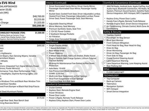 Used 2023 Kia EV6 Wind w/ Wind Technology Package RWD image 17