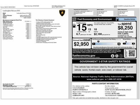 Used 2022 Lamborghini Huracan STO RWD image 6