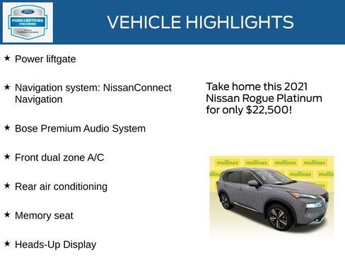 Used 2021 Nissan Rogue Platinum image 37