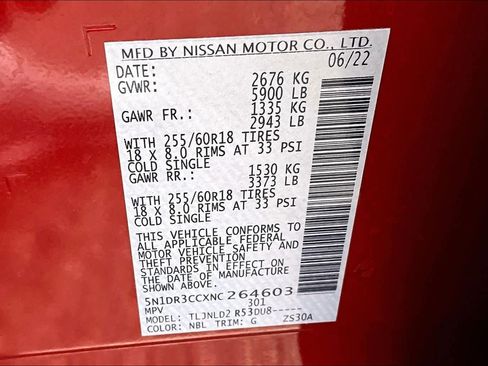 Used 2022 Nissan Pathfinder SL w/ Lighting Package (N92) image 35