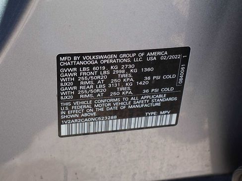 Used 2022 Volkswagen Atlas SEL R-Line AWD/4WD image 21