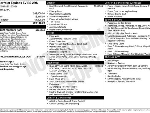 Used 2025 Chevrolet Equinox EV RS w/ Convenience Package II FWD image 3