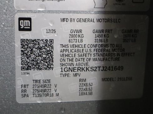 New 2026 Chevrolet Traverse High Country w/ LPO, Floor Liner Package image 36