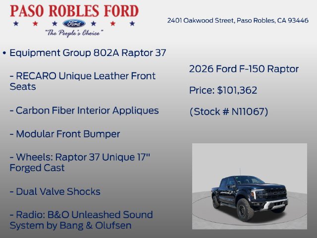 New 2026 Ford F150 Raptor AWD/4WD image 6
