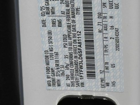 Used 2025 Ford F150 XLT w/ Equipment Group 301A Standard image 43