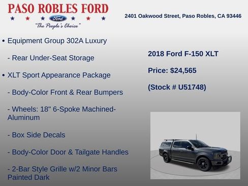Used 2018 Ford F150 XLT w/ Equipment Group 302A Luxury RWD image 7