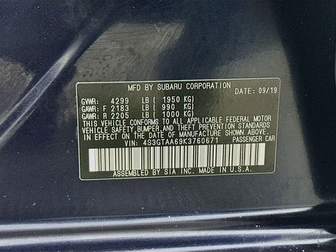 Used 2019 Subaru Impreza 2.0i AWD/4WD image 12