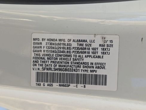 Used 2016 Honda Odyssey Touring image 40