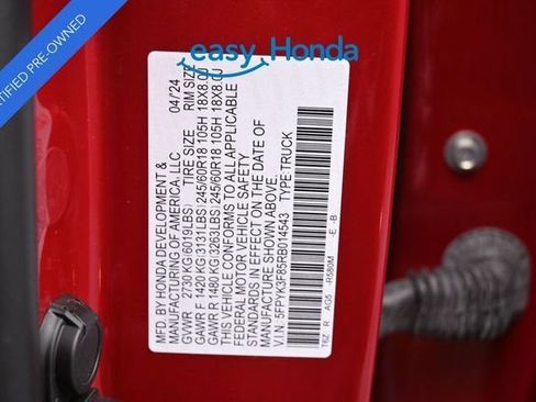 Certified 2024 Honda Ridgeline Black Edition image 17