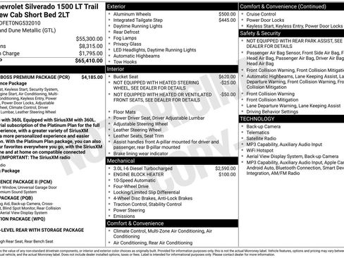 Used 2022 Chevrolet Silverado 1500 LT Trail Boss w/ LT Trail Boss Premium Package AWD/4WD image 29