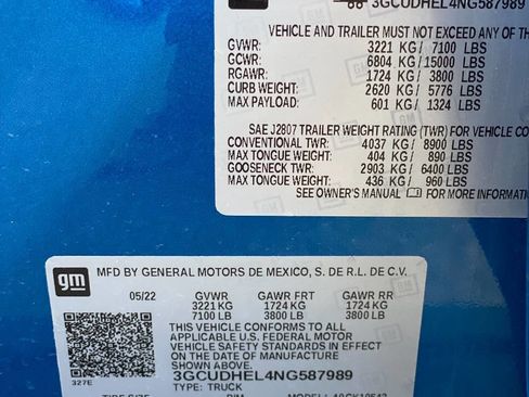 Used 2022 Chevrolet Silverado 1500 ZR2 w/ Technology Package image 19