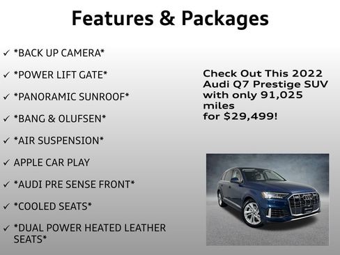 Used 2022 Audi Q7 3.0T Prestige w/ Prestige Package image 12