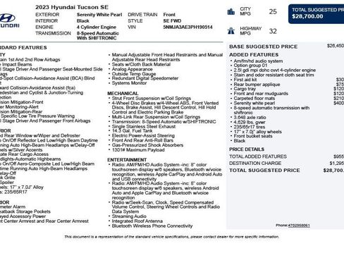 Used 2023 Hyundai Tucson SE FWD image 3