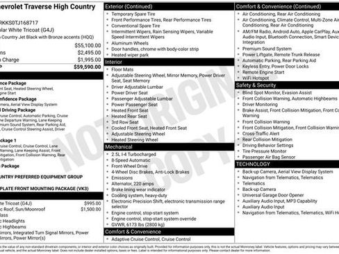 New 2026 Chevrolet Traverse High Country image 4