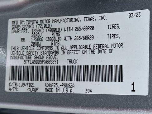 Used 2023 Toyota Tundra SR5 w/ TRD Sport Package AWD/4WD image 16