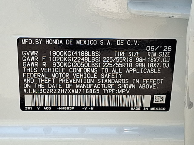 New 2027 Honda HR-V EX-L image 23