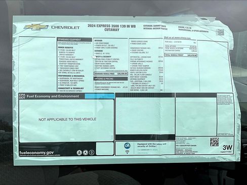 New 2024 Chevrolet Express 3500 93 w/ Power Convenience Package image 14