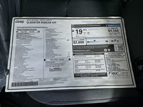 New 2026 Jeep Gladiator Rubicon AWD/4WD image 21