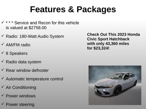 Certified 2023 Honda Civic Sport image 8