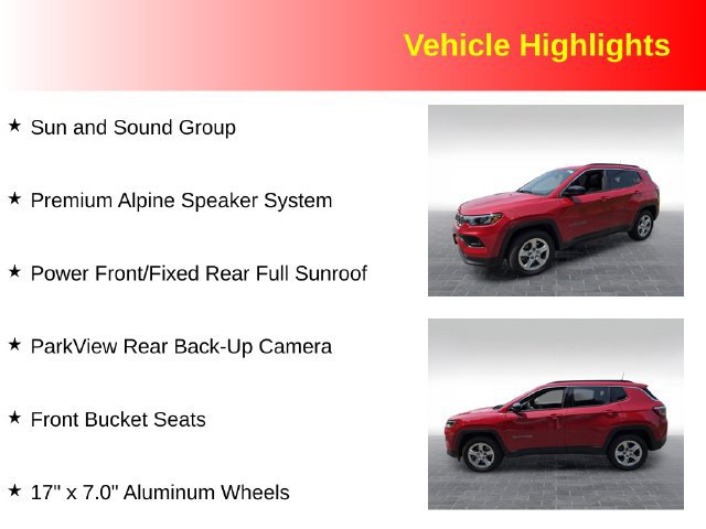 Used 2024 Jeep Compass Latitude w/ Sun and Sound Group AWD/4WD image 3
