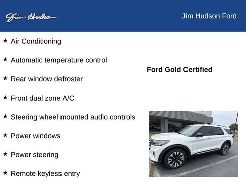 Used 2025 Ford Explorer Platinum w/ LUX Leather Package AWD/4WD image 13
