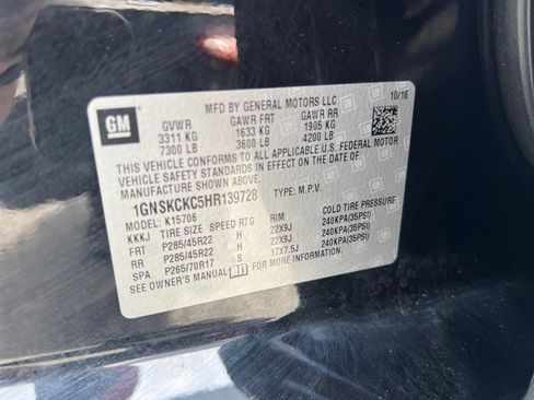 Used 2017 Chevrolet Tahoe Premier w/ Max Trailering Package AWD/4WD image 36