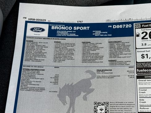 Used 2023 Ford Bronco Sport Outer Banks w/ Tech Package AWD/4WD image 41