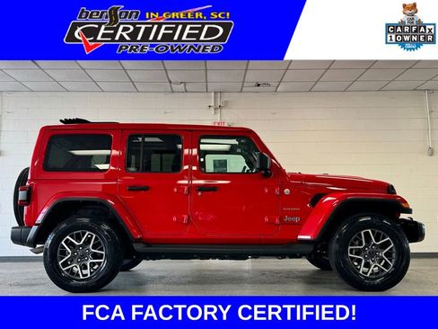 Certified 2024 Jeep Wrangler Unlimited Sahara w/ Technology Group AWD/4WD image 1