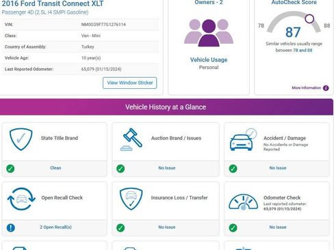 Used 2016 Ford Transit Connect XLT image 3
