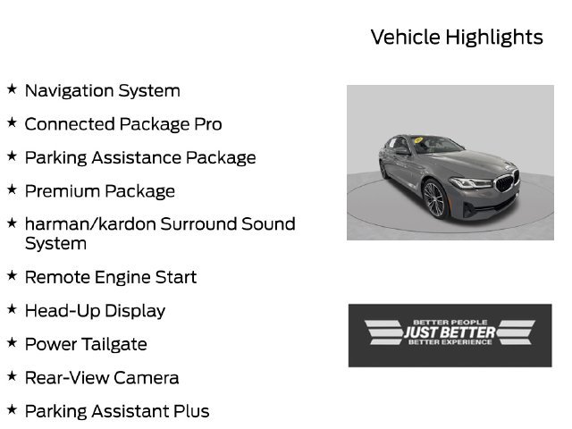 Used 2021 BMW 530i xDrive w/ Premium Package AWD/4WD image 3