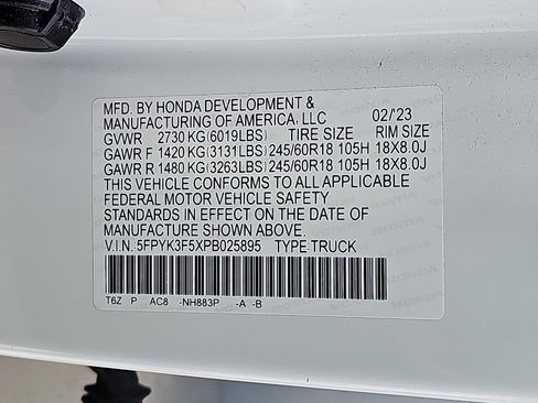 Used 2023 Honda Ridgeline RTL image 28