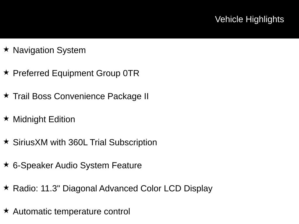 New 2026 Chevrolet Colorado Trail Boss w/ Midnight Edition AWD/4WD image 3