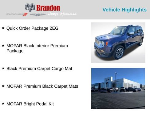 Used 2018 Jeep Renegade Limited AWD/4WD image 2